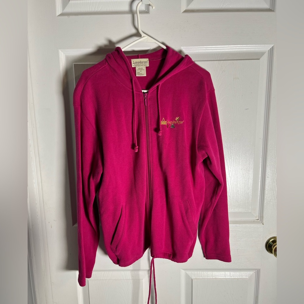 Longaberger Pink Hooded Jacket